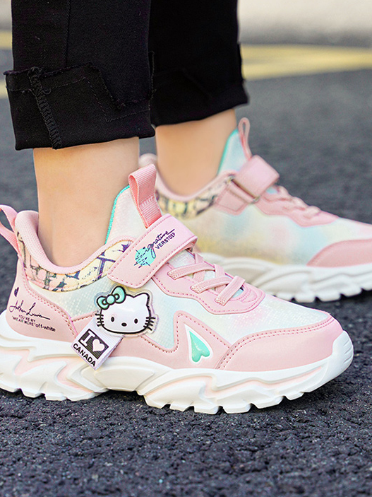 Back To School Shoes | Cute Kitten Shimmer Sneakers | Mia Belle Girls