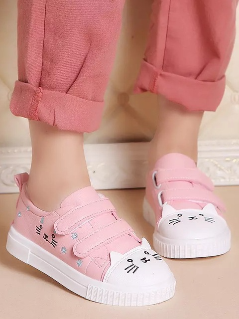 Shoes By Liv & Mia | Kitten Velcro Strap Sneakers - Mia Belle Girls