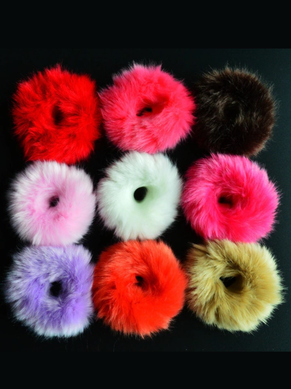 Mia Belle Girls Furry Scrunchie Hair Tie | Girls Accessories