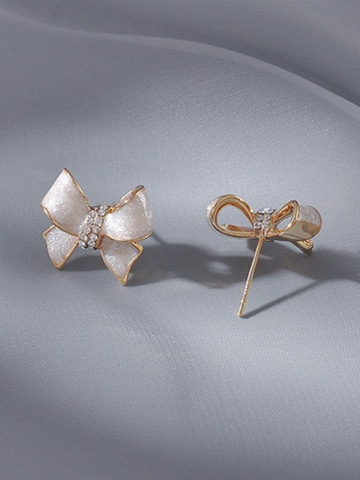 Mia Belle Girls Sparkly Bowknot Earrings | Girls Accessories
