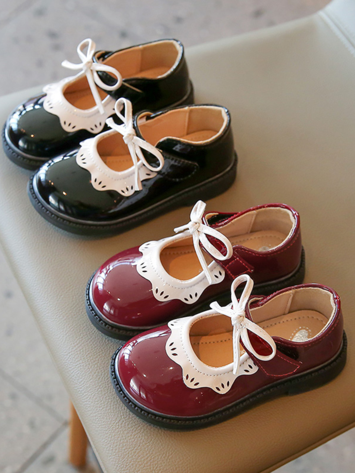 Patent Leather Mary Jane Flats | Shoes By Liv & Mia - Mia Belle Girls