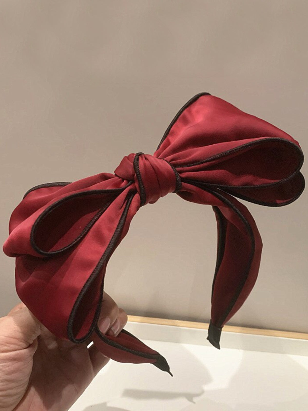 Mia Belle Girls Satin Bowknot Thick Headband | Girls Accessories