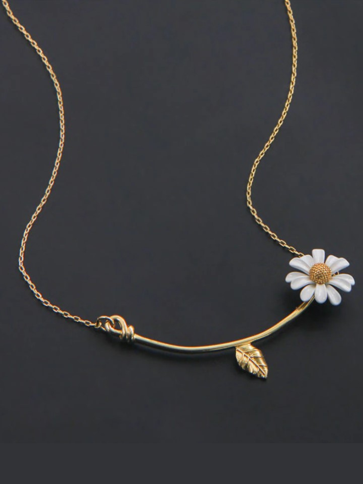 Mia Belle Girls Daisy Flower Necklace | Girls Accessories
