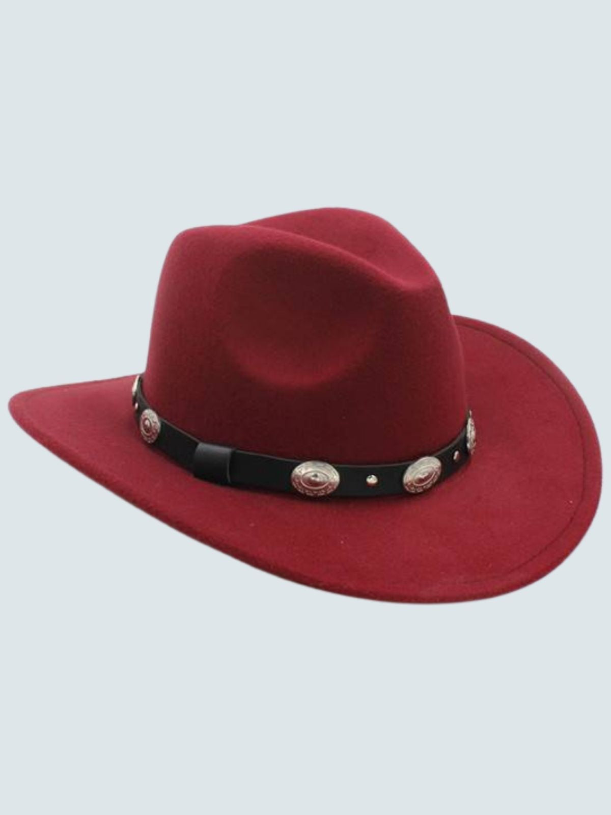 Girls Jazzy Vintage Cowgirl Sombrero Hat Burgundy - Mia Belle Girls
