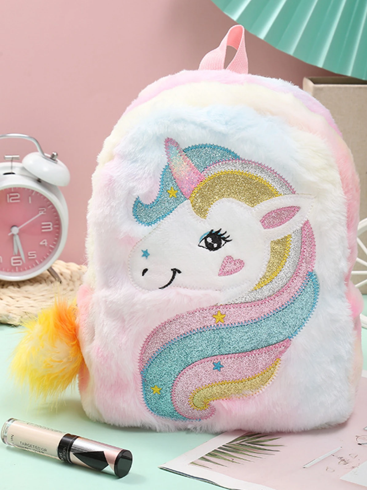Back To School Accessories | Plush Unicorn Backpack | Mia Belle Girls