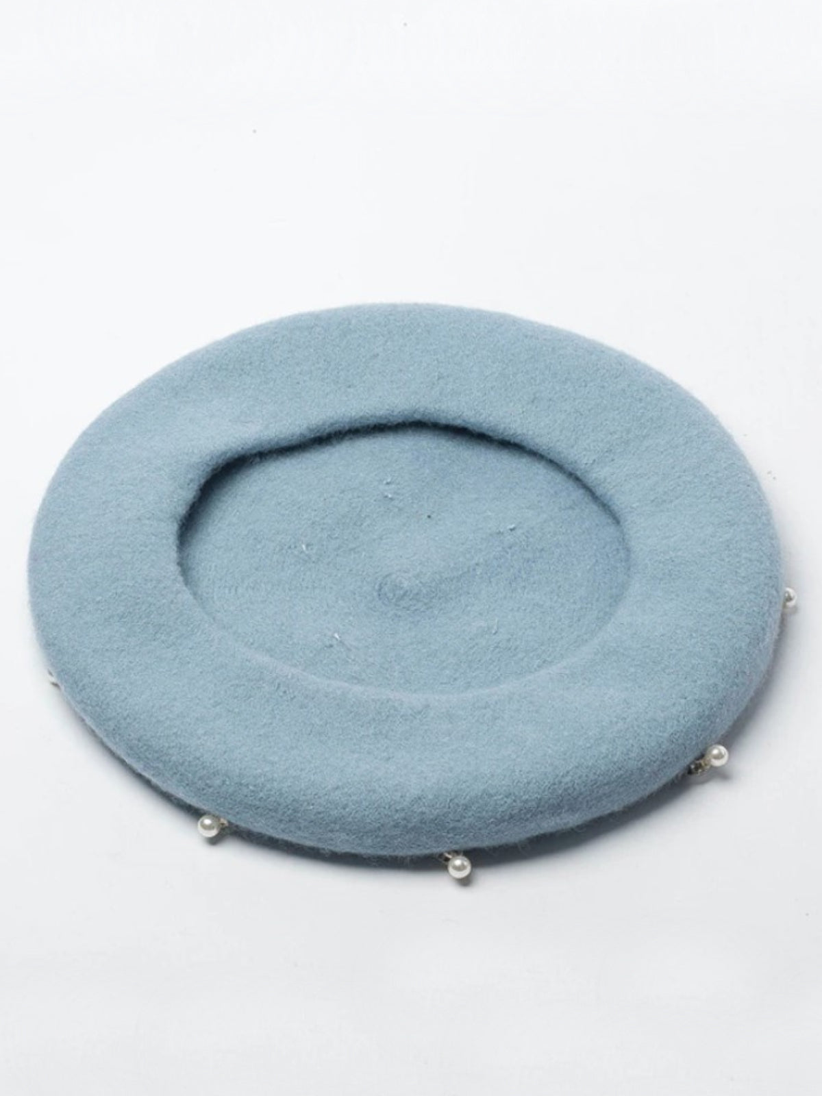 Mia Belle Girls Pearl Beads Wool Beret | Girls Accessories