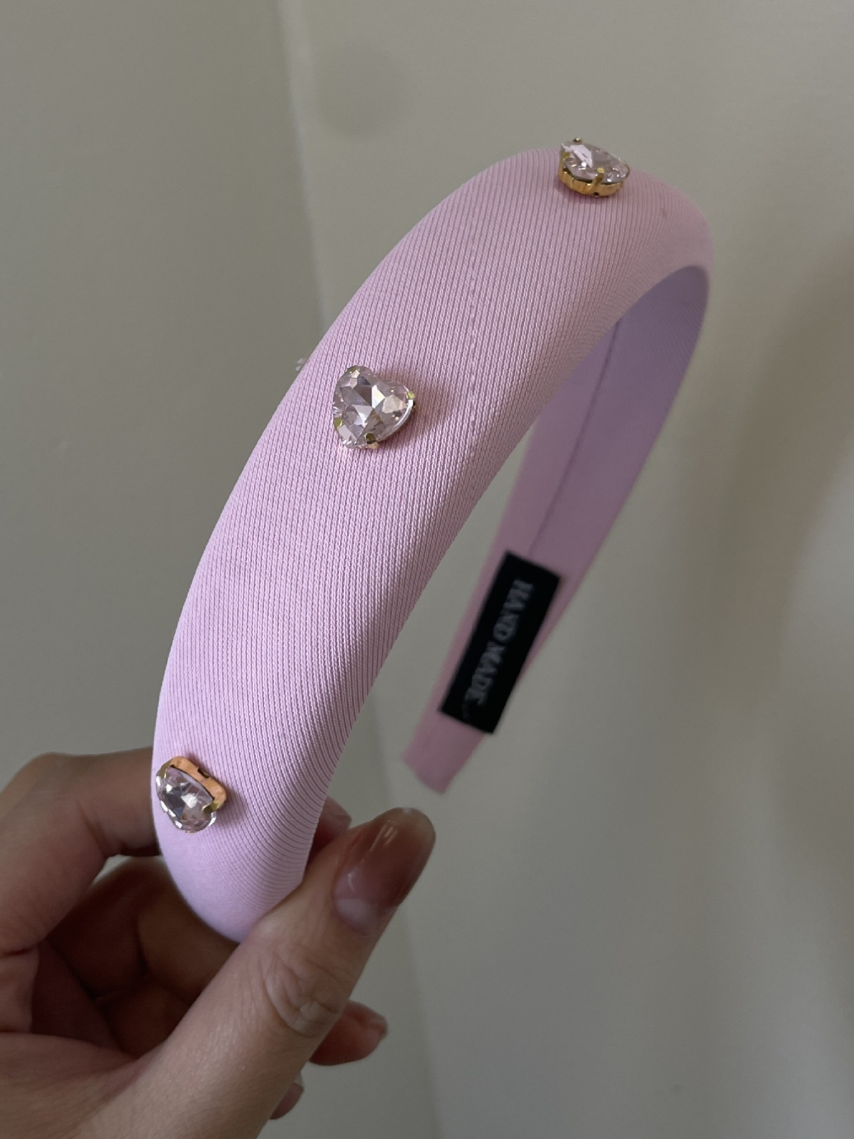Mia Belle Girls Pink Rhinestone Padded Headband | Girls Accessories