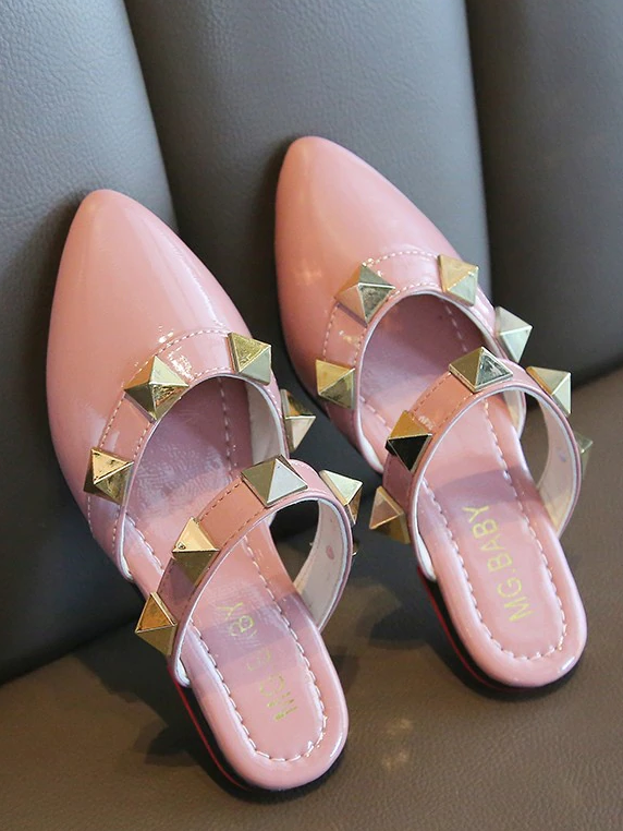 Shoes By Liv & Mia | Girls Studded Pointed Toe Flats