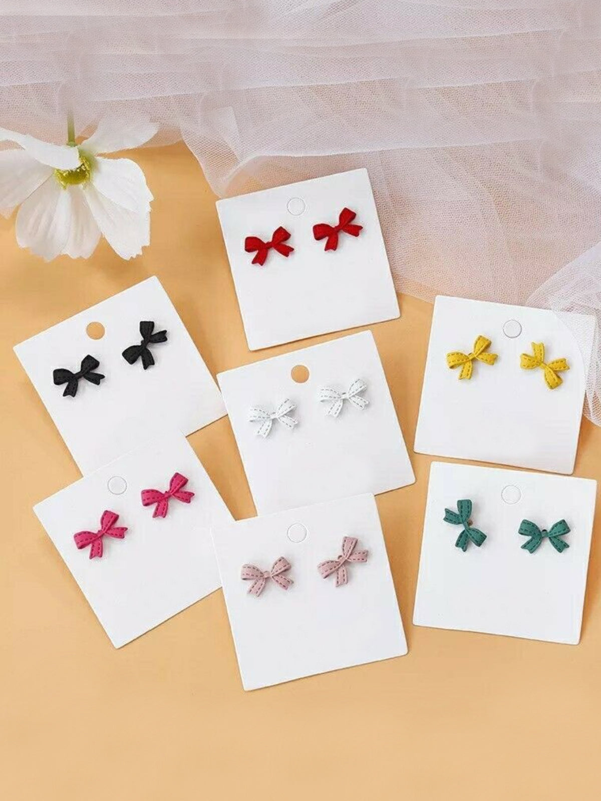 Mia Belle Girls Bowknot Stud Earrings | Girls Accessories