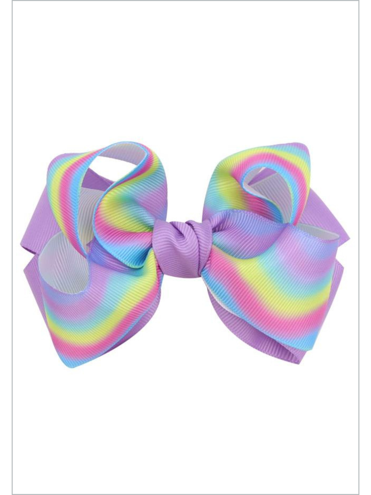 Pastel Swirl Rainbow Hair Clips