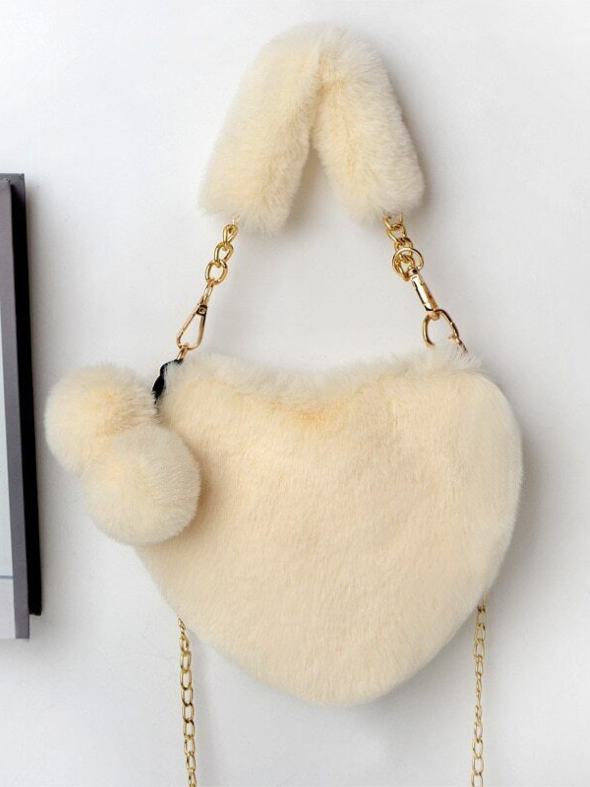 Girls Fashion Accessories | Faux Fur Heart Purse | Mia Belle Girls