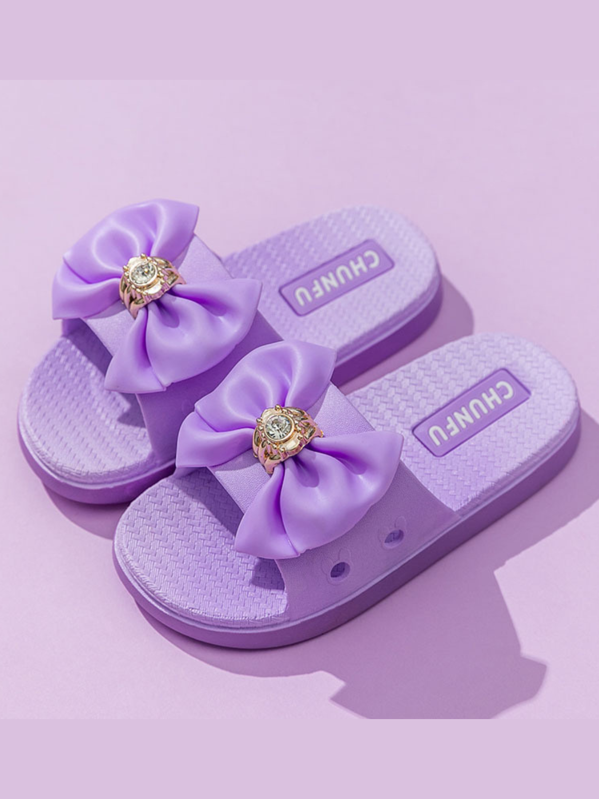 Shoes By Liv & Mia | Little Girls Diamond Bowed Sandals | Kids Shoes