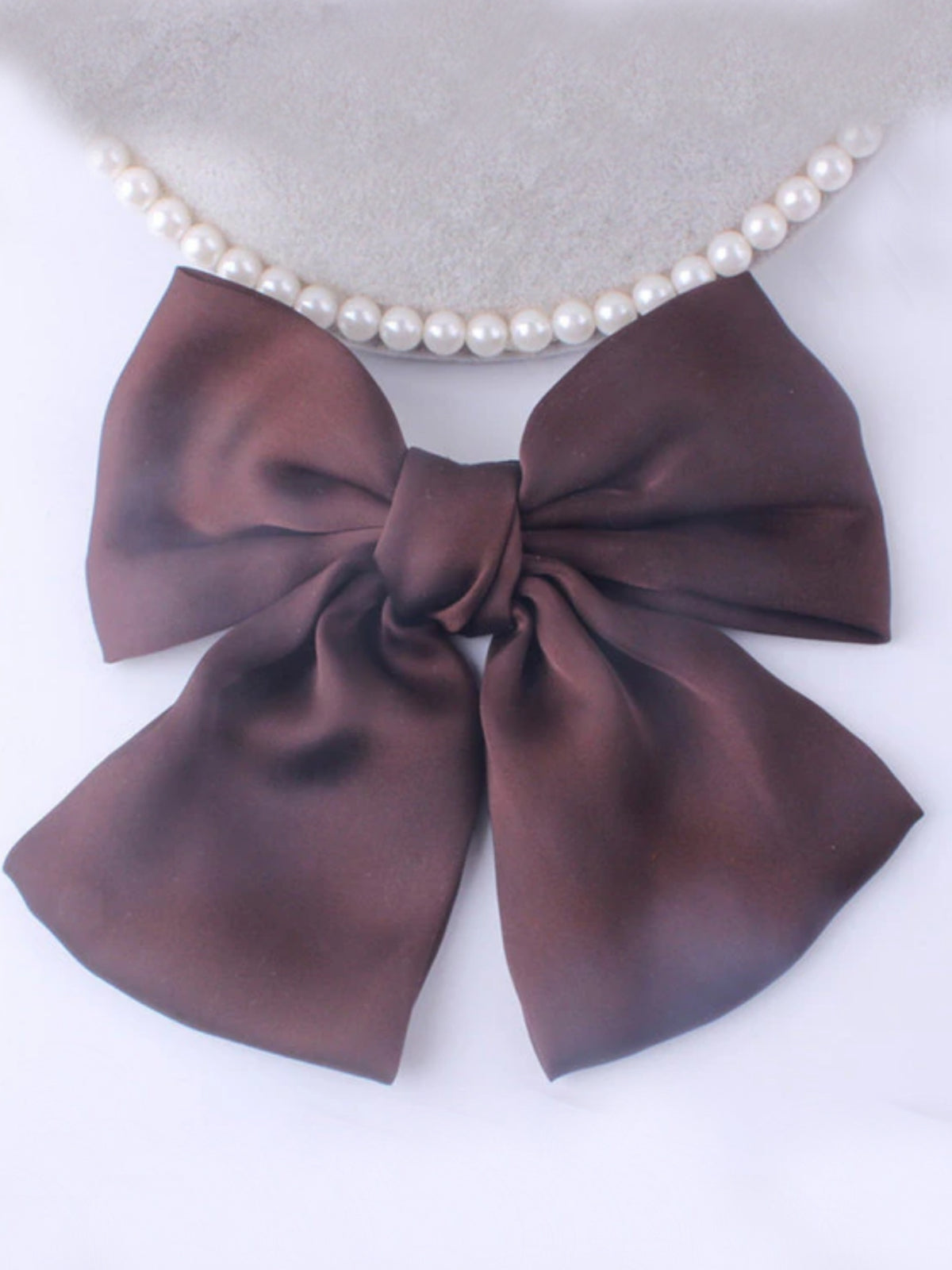 Girls School Accessories | Satin Hair Bow Clip | Mia Belle Girls