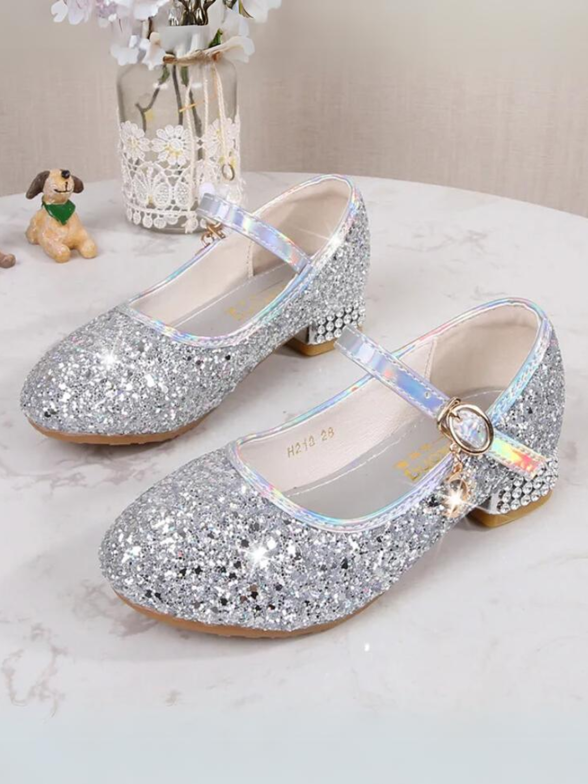 Mia Belle Girls Sequin Mary Jane Heels | Shoes By Liv & Mia