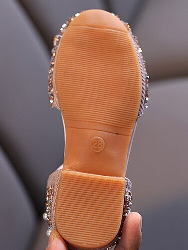 Girls Pearls 'N Rhinestones Ballerina Flats By Liv and Mia