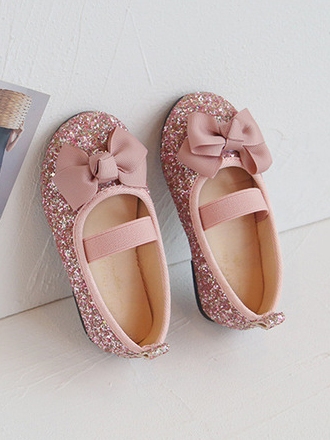 Shoes By Liv & Mia | Cute Sequin Bow Ballet Flats - Mia Belle Girls