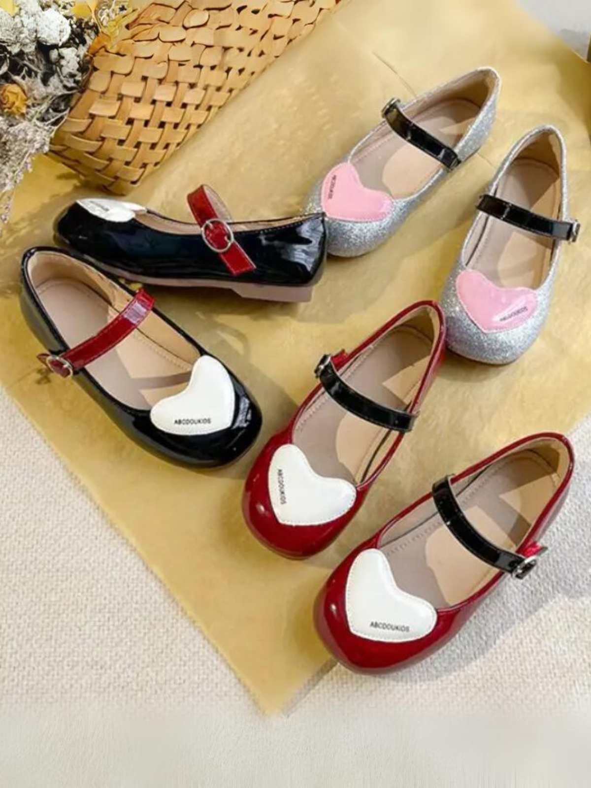 Mia Belle Girls Heart Toe Mary Jane Shoes | Shoes By Liv & Mia