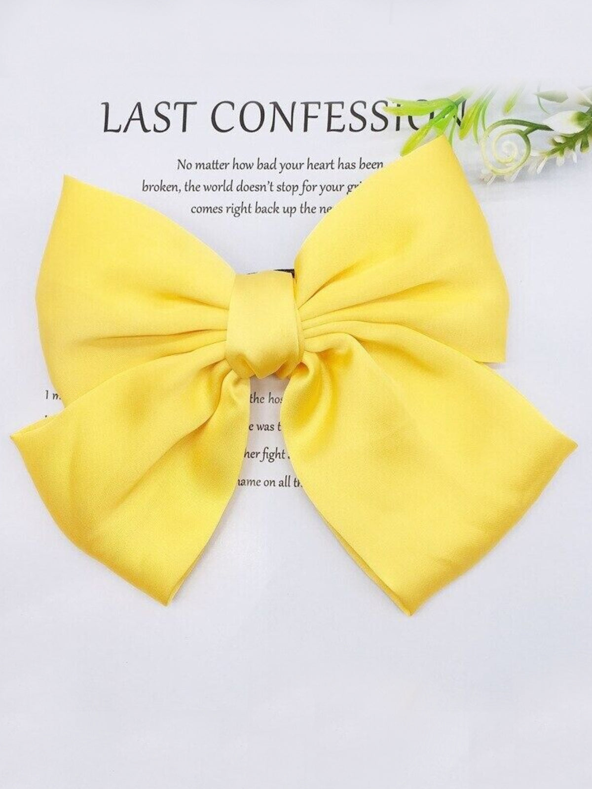 Girls School Accessories | Satin Hair Bow Clip | Mia Belle Girls