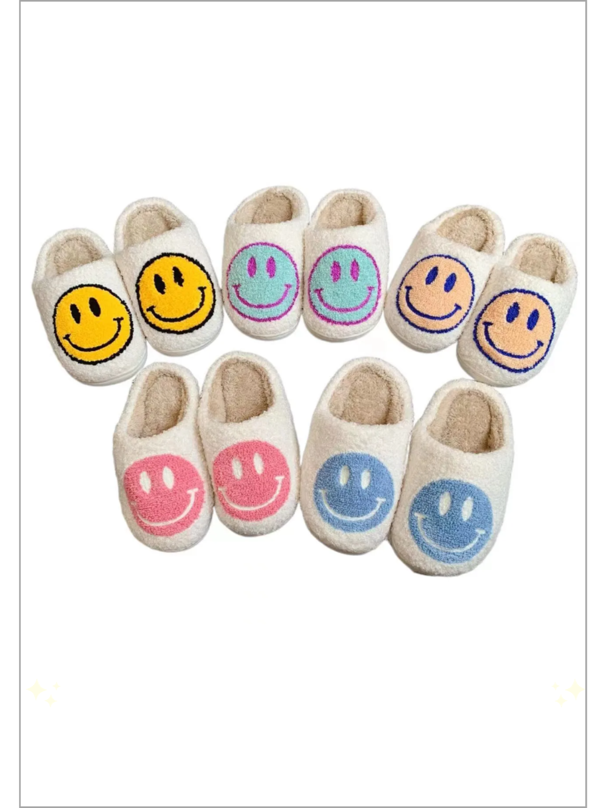Mia Belle Girls Smiley Bedroom Slippers | Shoes By Liv & Mia