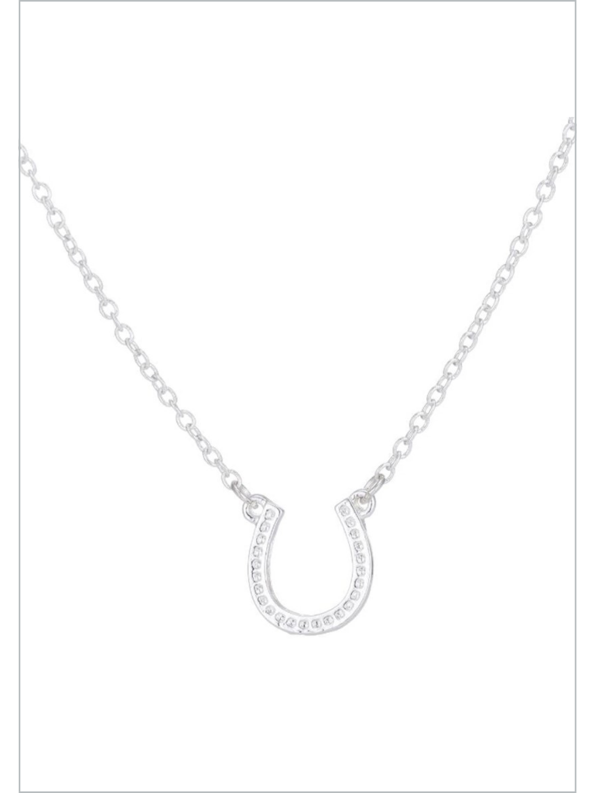 My Lucky Girl Horseshoe Cowgirl Necklace