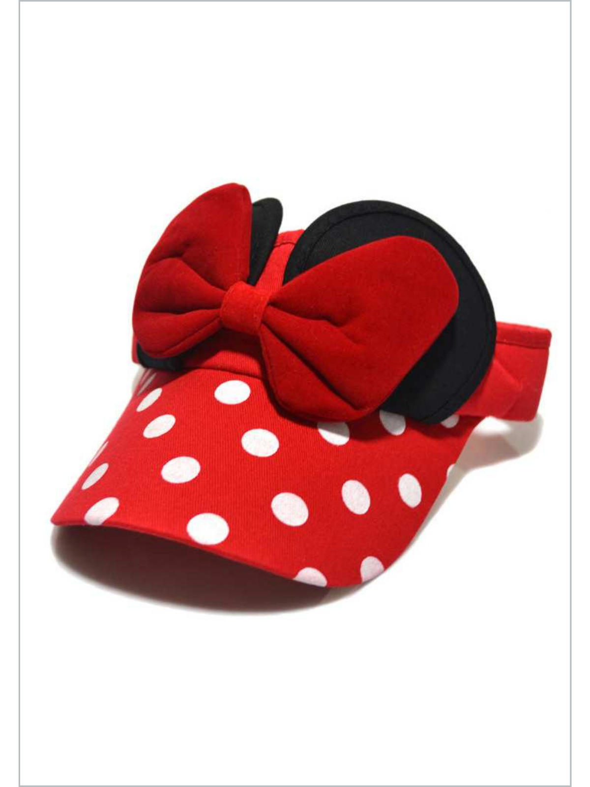 Mia Belle Girls Polka Dot Visor Hat | Girls Accessories