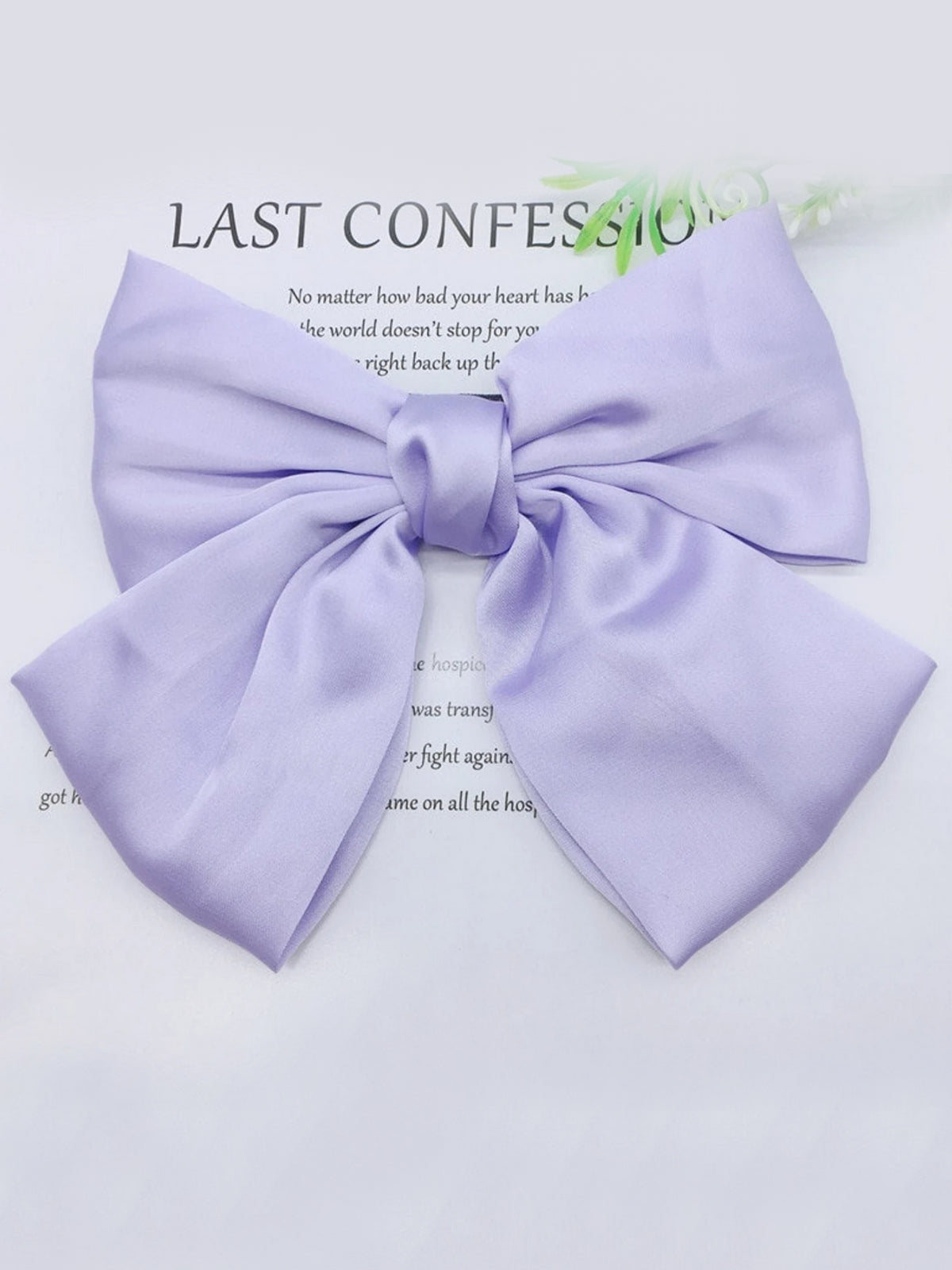 Girls School Accessories | Satin Hair Bow Clip | Mia Belle Girls