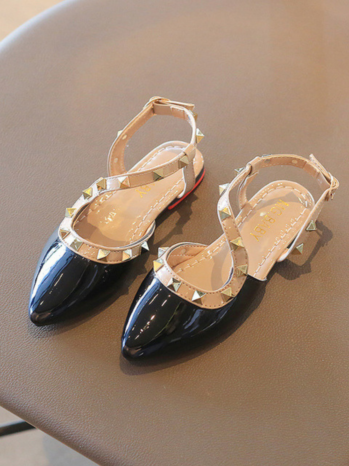 Shoes By Liv & Mia | Girls Studded Pointed Toe Flats