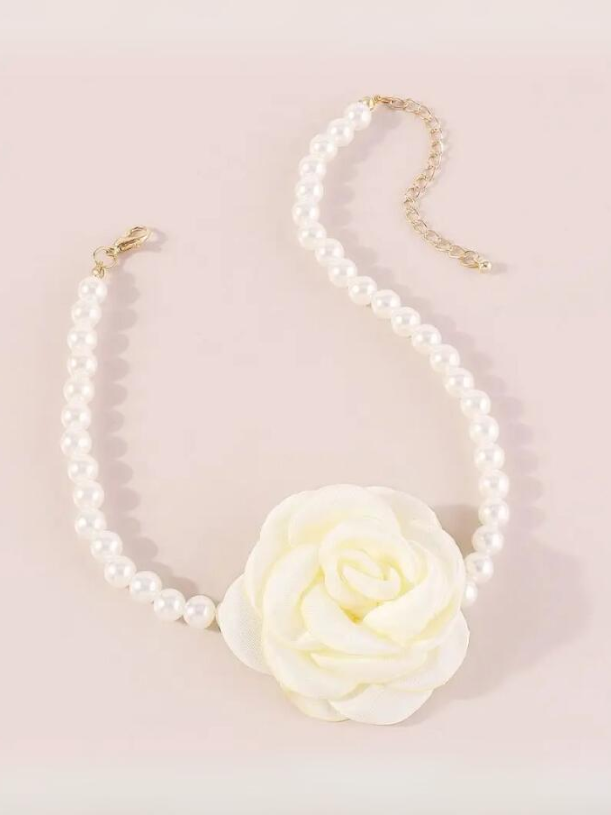 Mia Belle Girls Rose Pearl Choker Necklace | Girls Accessories