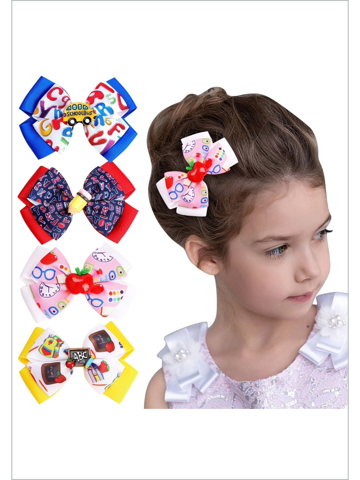 Girls School Accessories | Colorful Hair Clip | Mia Belle Girls