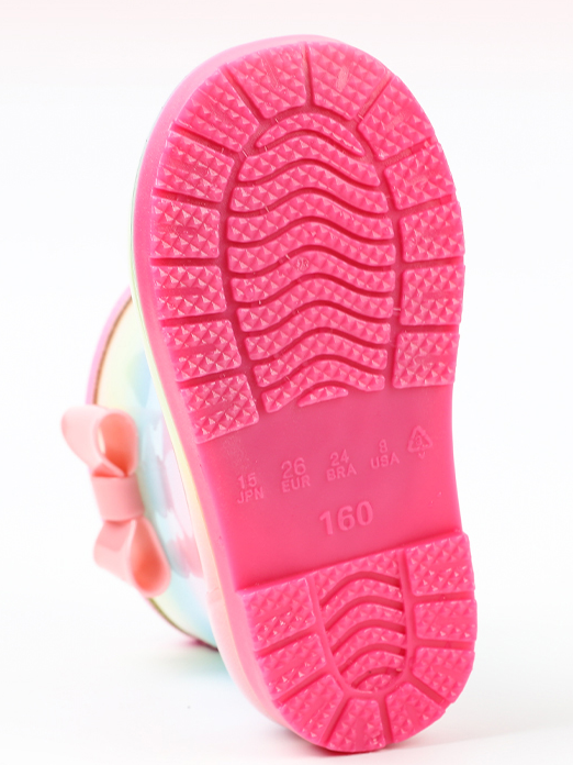 Shoes By Liv & Mia | Gradient Rainbow Rain Boots - Mia Belle Girls