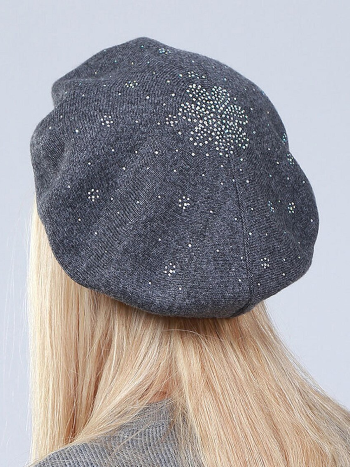 Mia Belle Girls Rhinestone Beret Hat | Girls Accessories