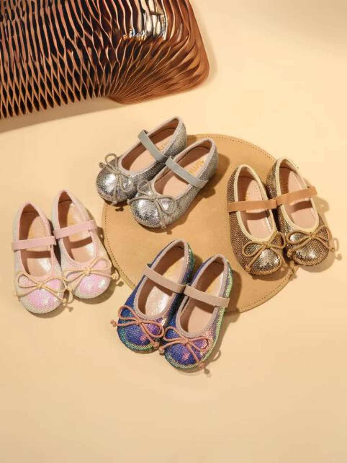 Mia Belle Girls Sequin Ballet Flats | Shoes By Liv & Mia