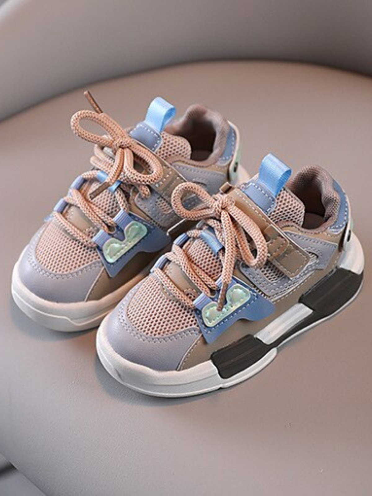 Back To School Shoes | Velcro & Lace Running Sneakers | Mia Belle Girls