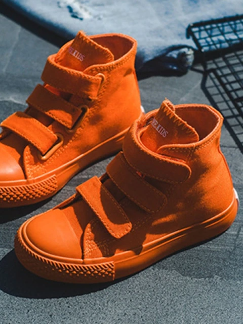 Back To School Shoes | High Top Canvas Sneakers | Mia Belle Girls