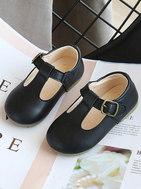 Shoes By Liv & Mia | Schoolgirl T Strap Buckle Flats