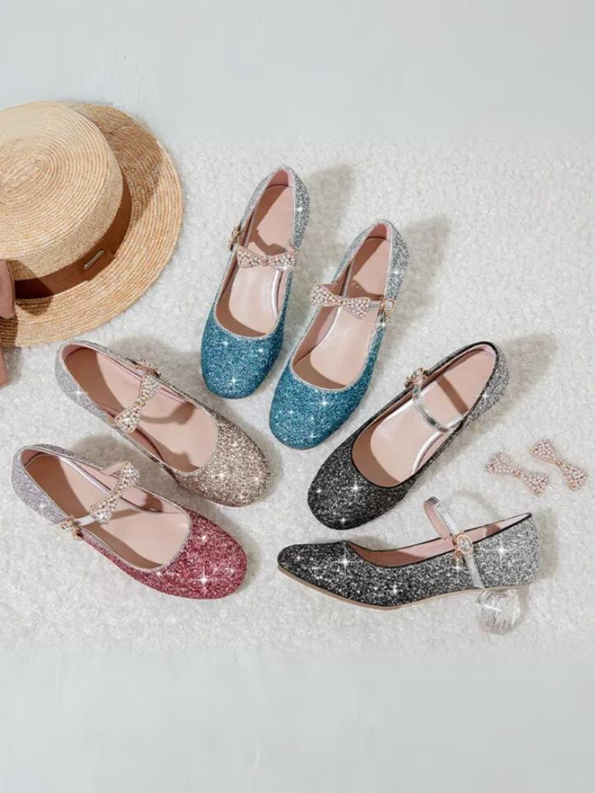 Mia Belle Girls Glitter Mary Jane Shoes | Shoes By Liv & Mia