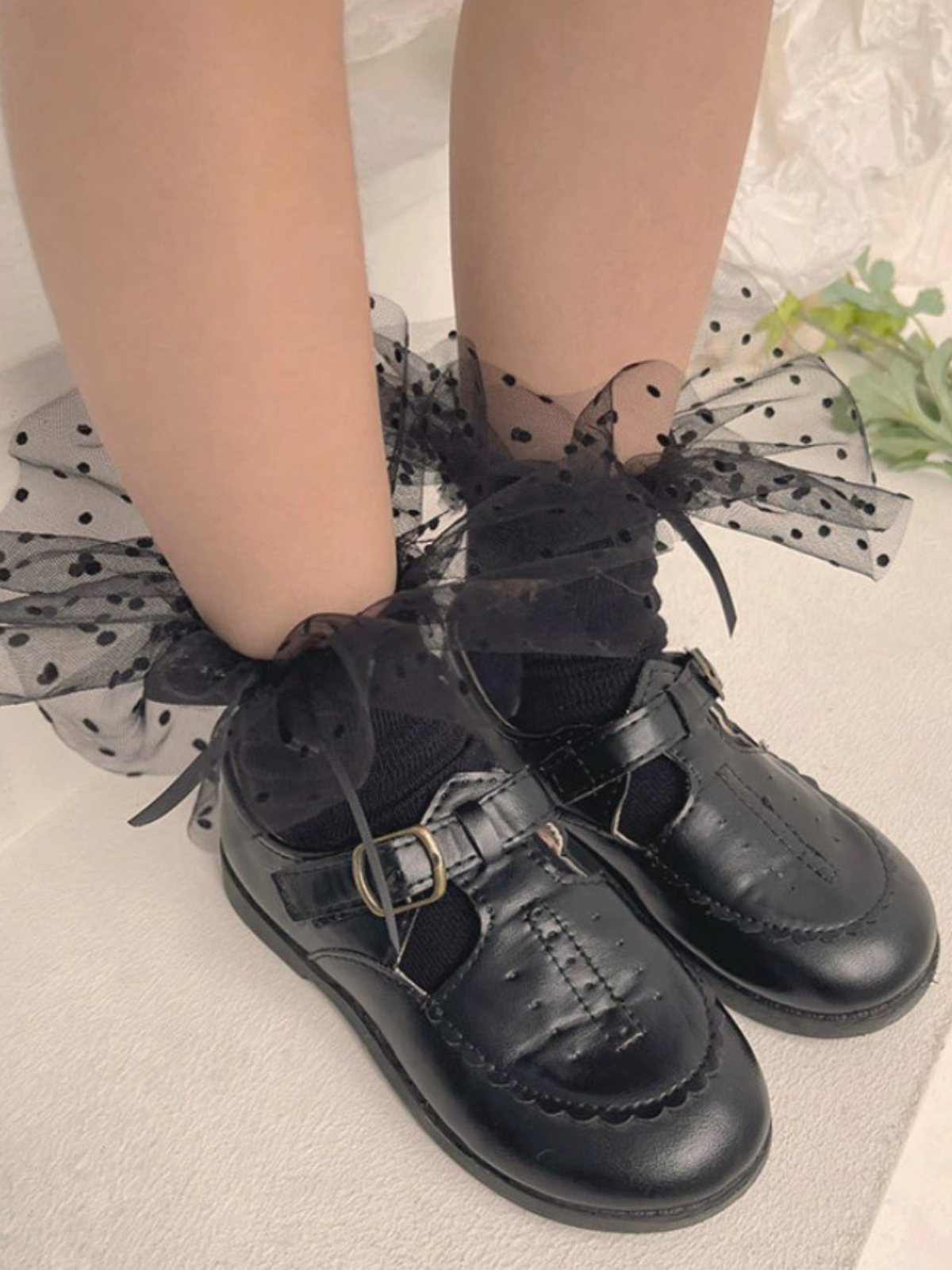Little Polka Tulle Socks