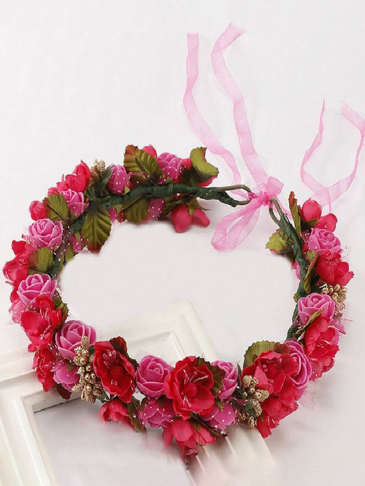 Girls Hello Spring Flower Halo