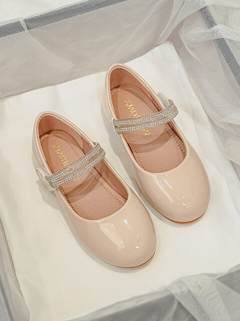 Rhinestone Layered Patent Flats