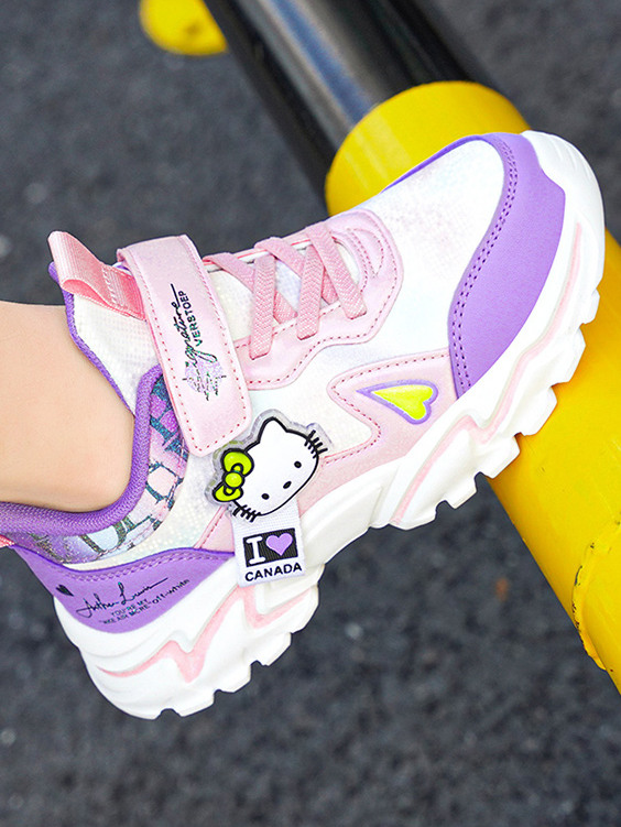 Back To School Shoes | Cute Kitten Shimmer Sneakers | Mia Belle Girls