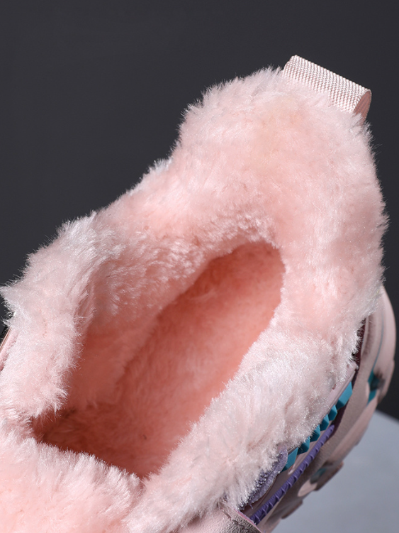 Back To School Shoes | Pink Fleece Lined Sneakers | Mia Belle Girls