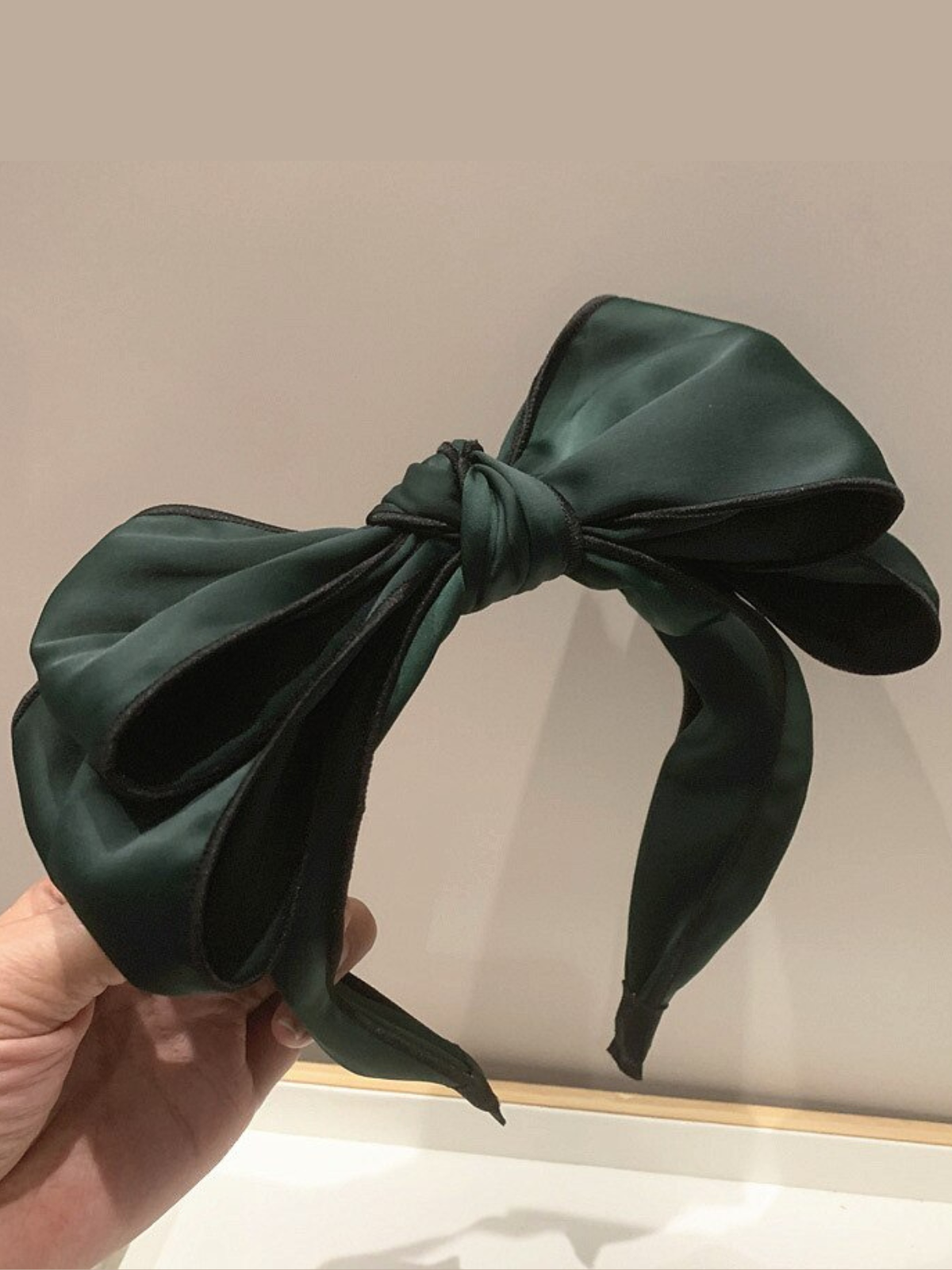 Mia Belle Girls Satin Bowknot Thick Headband | Girls Accessories
