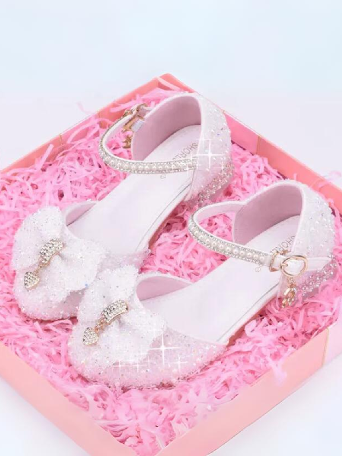 Mia Belle Girls Sparkling Ankle Strap Shoes | Shoes By Liv & Mia