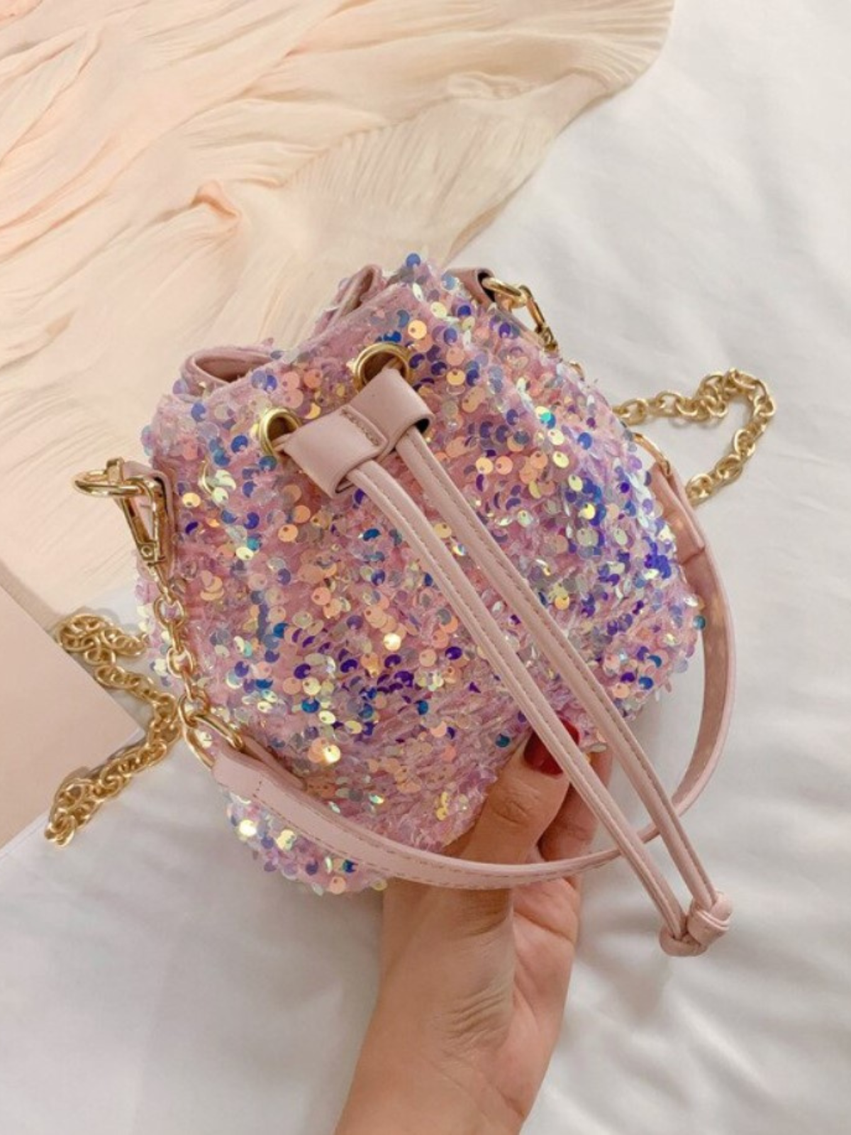 Girls Clothing Accessories | Stunning Sparkle Sequin Mini Handbag
