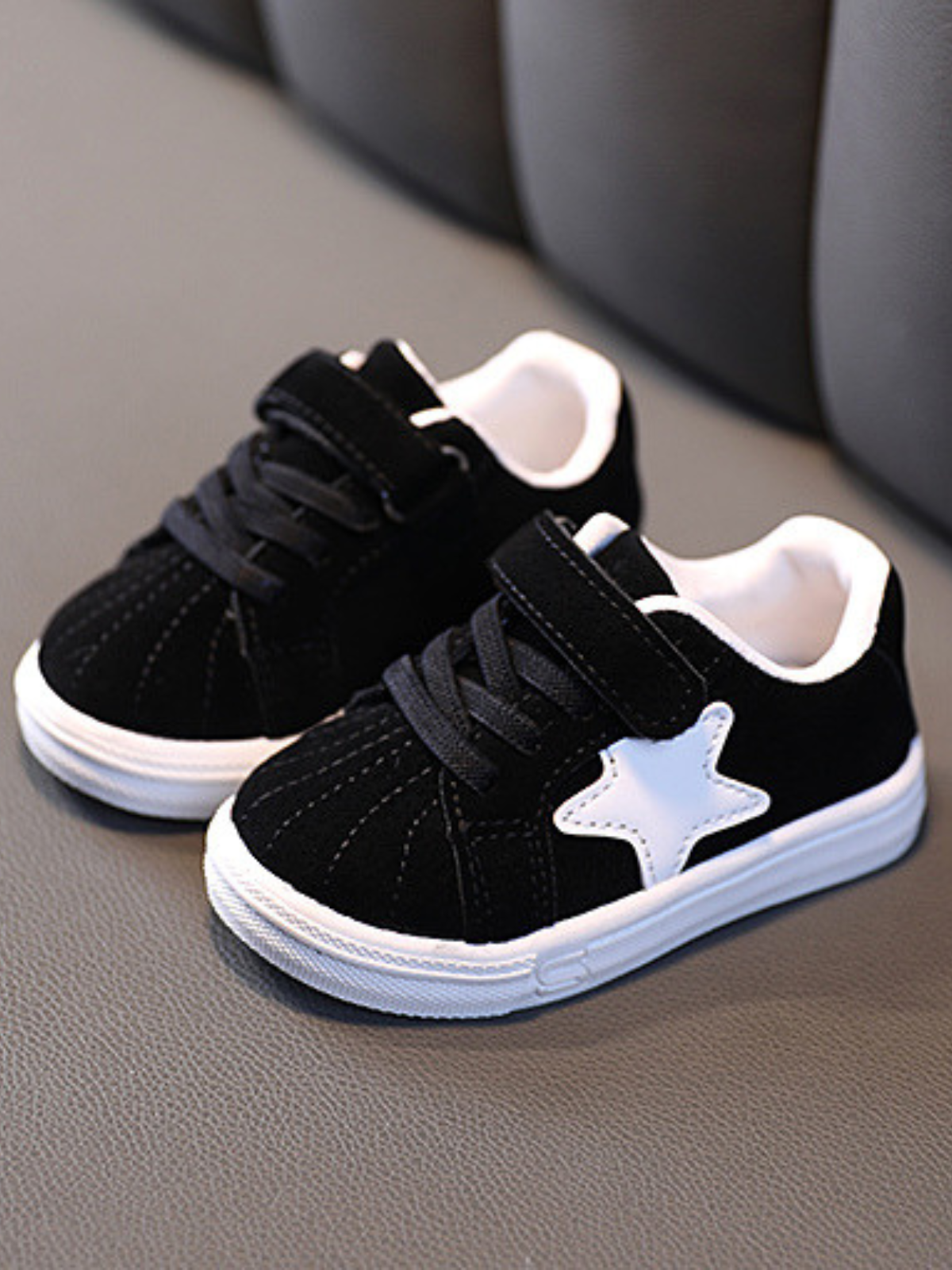 Back To School Shoes | Plush Cotton Velcro Sneakers | Mia Belle Girls