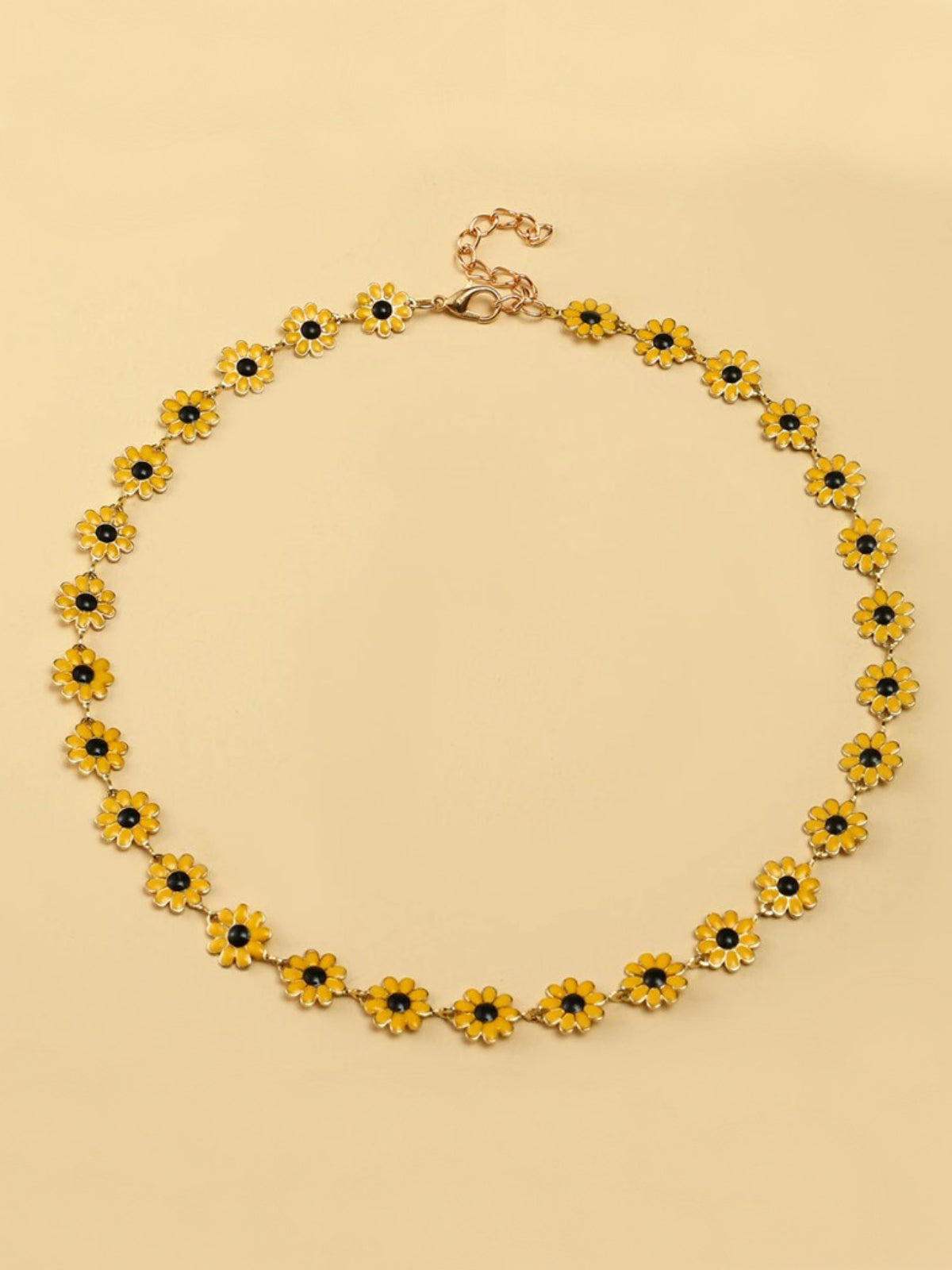 Mia Belle Girls | Enamel Sunflower Necklace | Girls Accessories