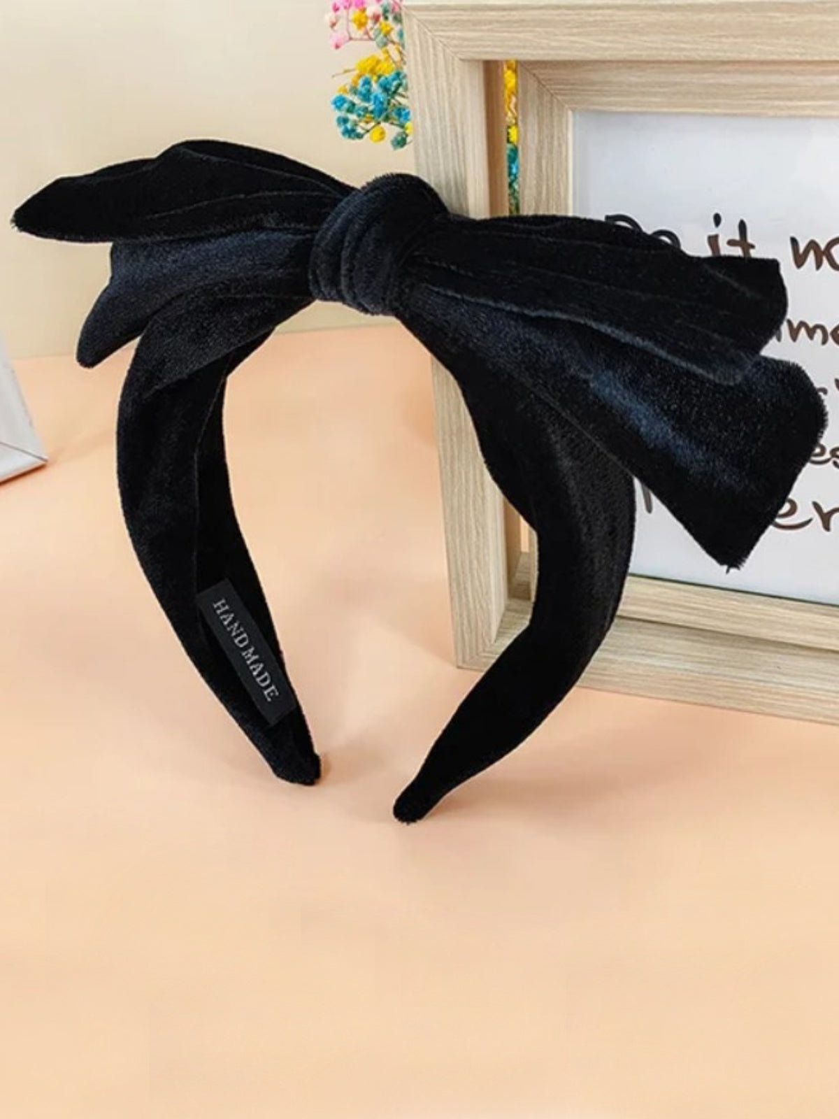 Mia Belle Girls Double Bow Velvet Headband | Girls Accessories