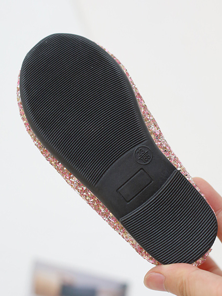 Grace & Glam Glitter Bow Ballet Flats