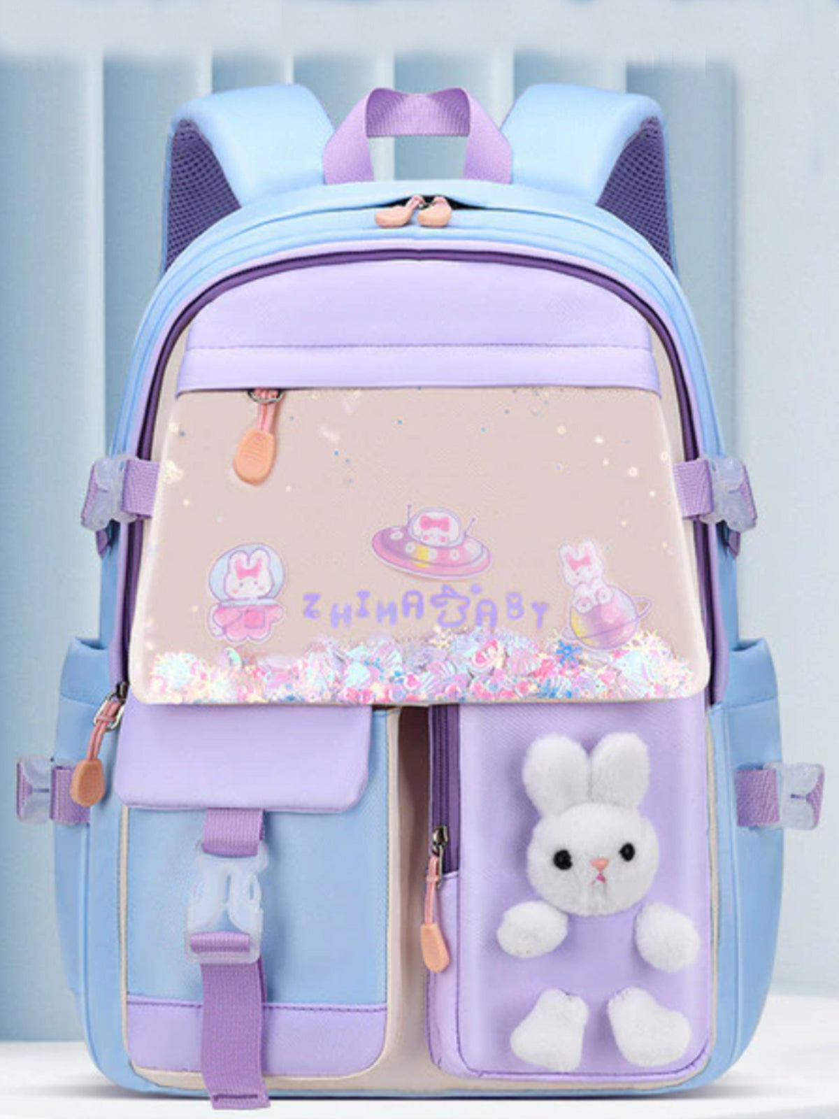 Back To School Accessories | Pastel Bunny Backpack | Mia Belle Girls
