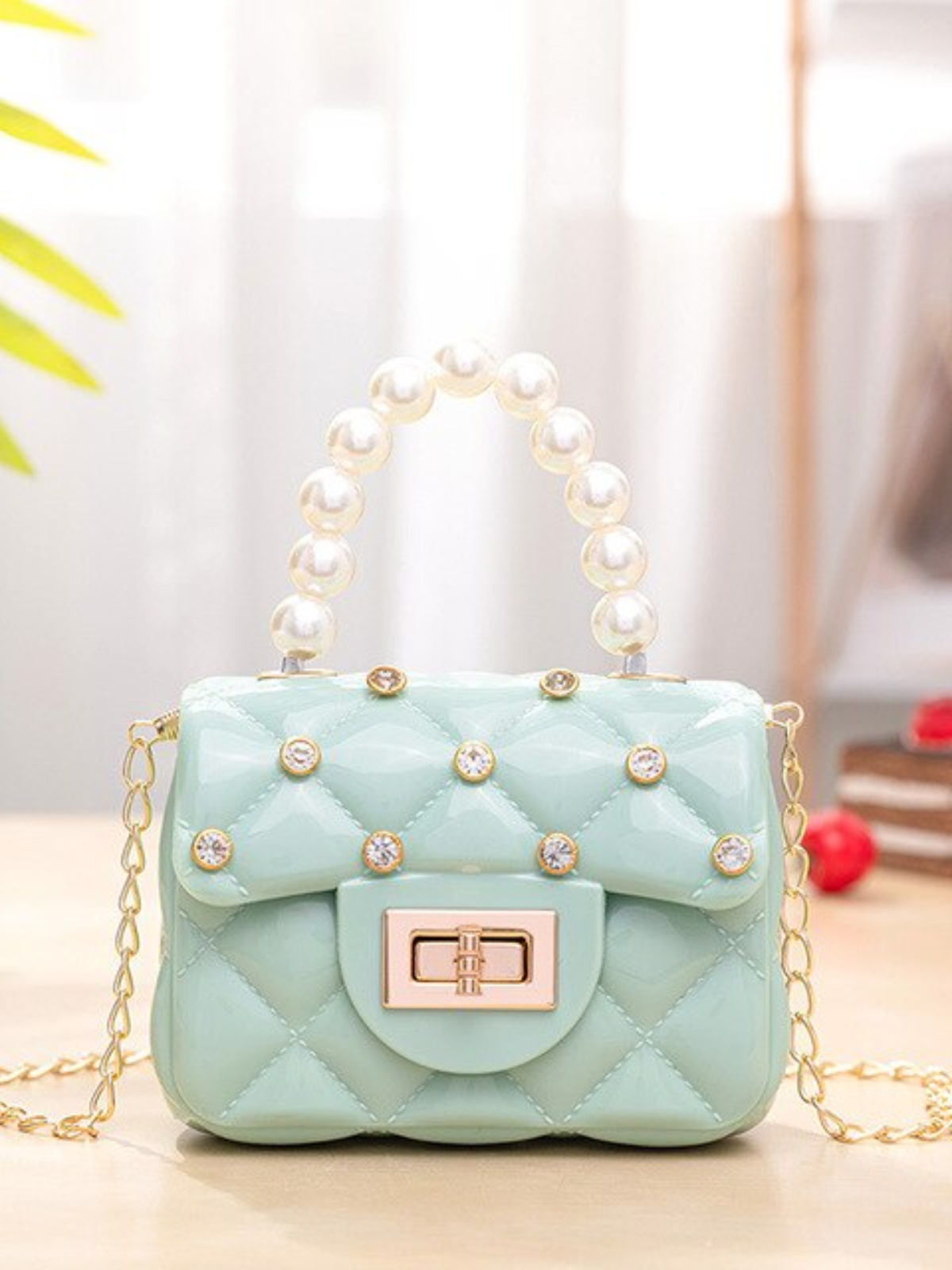 Little Girls Accessories | Mini Jelly Rhinestone Crossbody Purse